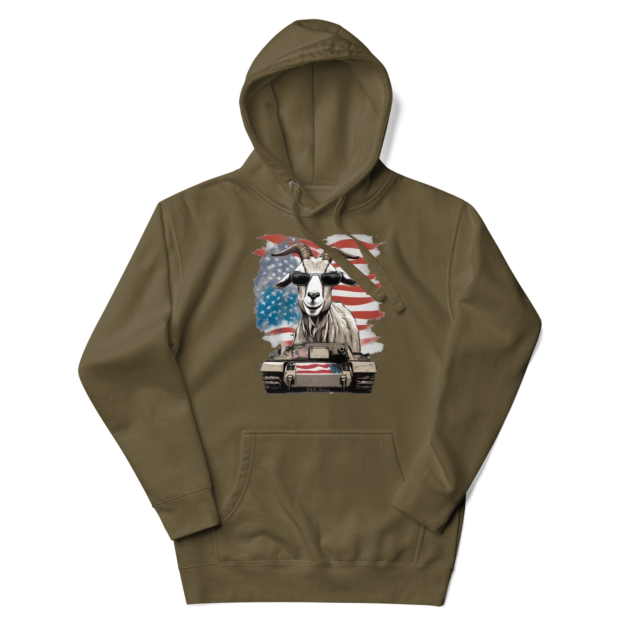 Red, White, and Baaa Hoodie